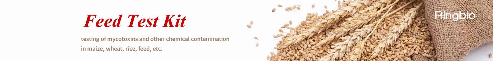 Ringbio Feed Rapid Test Kits, ELISA, for mycotoxin testing in feed and grains.